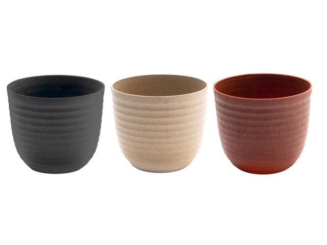 6" MATERA ROUND PLANTER (ECO-FRIENDLY) (ASSTD)